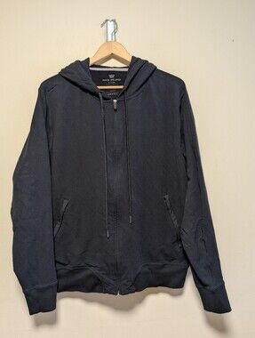 Mack Weldon Ace Full Zip Hoodie Men’s XL Black Zip Pockets Athleisure
